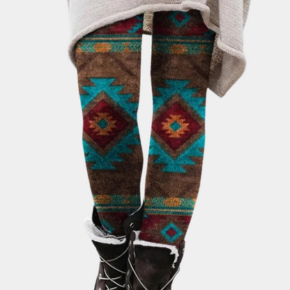 CELINE - Leggings cómodos y elásticos con estampado para mujer