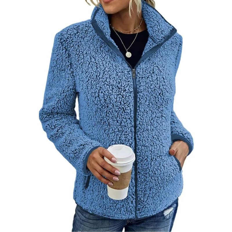 TRYNE - Chaqueta de forro polar para mujeres para el invierno
