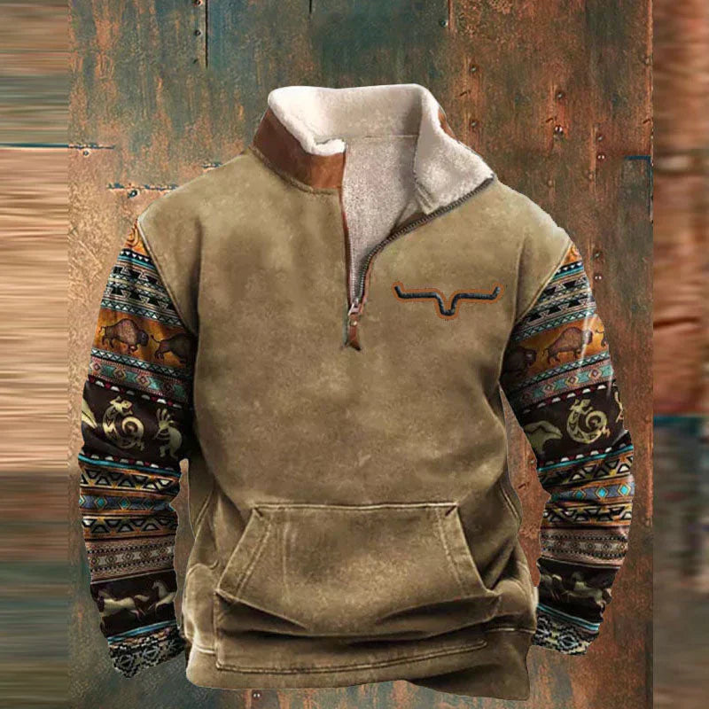 EMIL - Chaqueta gruesa con bolsillos delanteros para hombre