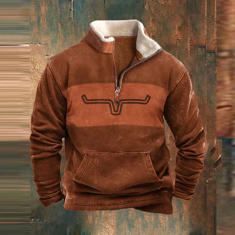 EMIL - Chaqueta gruesa con bolsillos delanteros para hombre