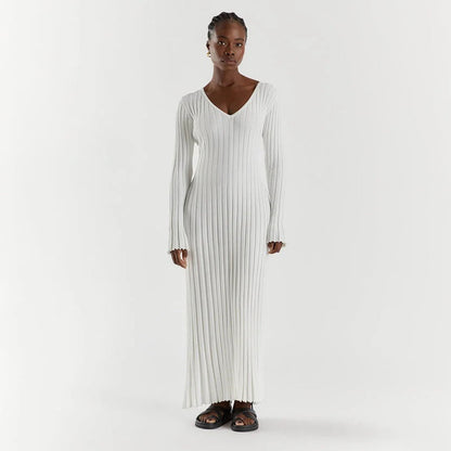 ABIGAIL – Vestido maxi de punto para mujer
