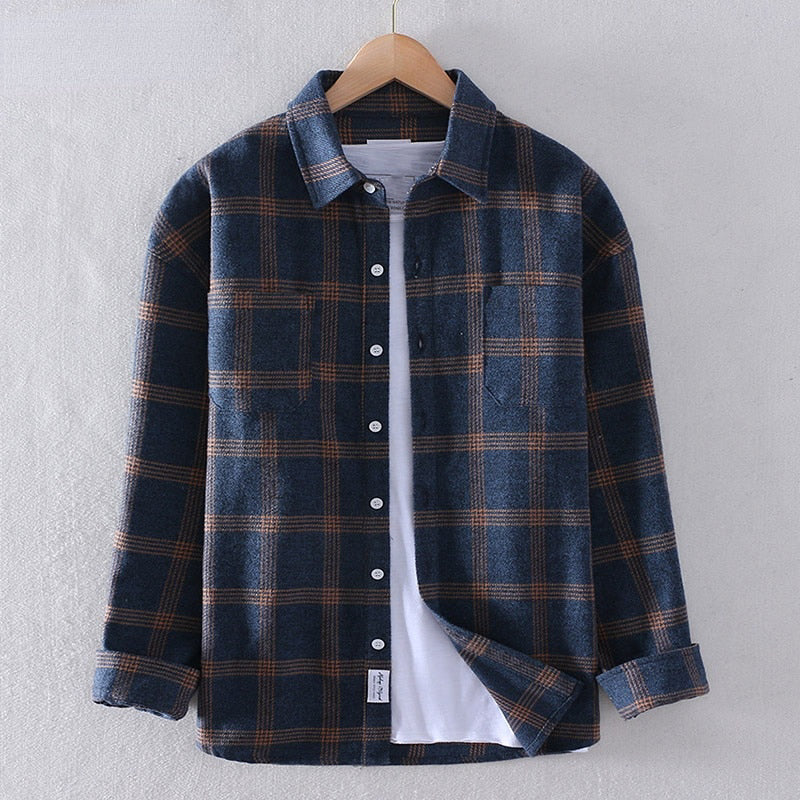 Camisa de hombre a cuadros con estilo clásico – WILMAR