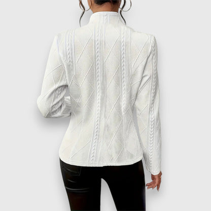 Blazer entallada con textura estructurada para mujer – VERA