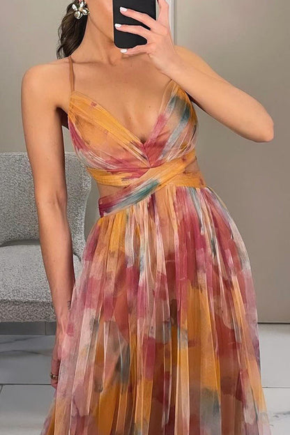 GARDENIA – Vestido largo para mujer con estampado floral