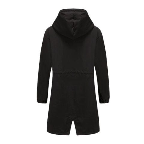 ISABELLA - Gabardina larga con capucha y cuello alto para mujer