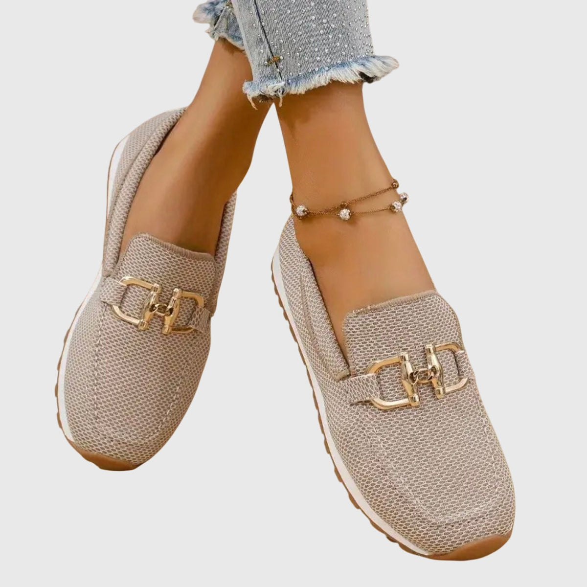 Elina – Mocasines ortopédicos de ante suave para mujer