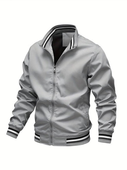 ENZO - Bomber casual para hombre