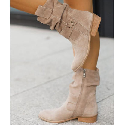 Botines con cremallera y soporte ortopédico para mujer – NAYARA