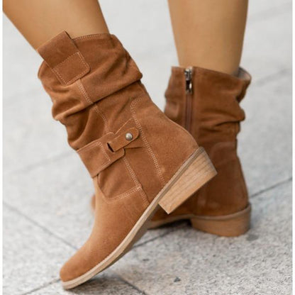 Botines con cremallera y soporte ortopédico para mujer – NAYARA