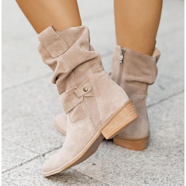 Botines con cremallera y soporte ortopédico para mujer – NAYARA