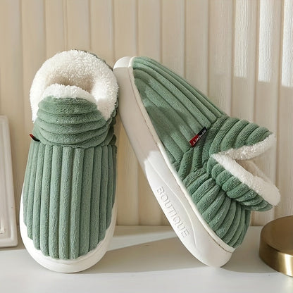 KIANNE – Zapatillas de invierno cálidas y acogedoras de felpa para mujer