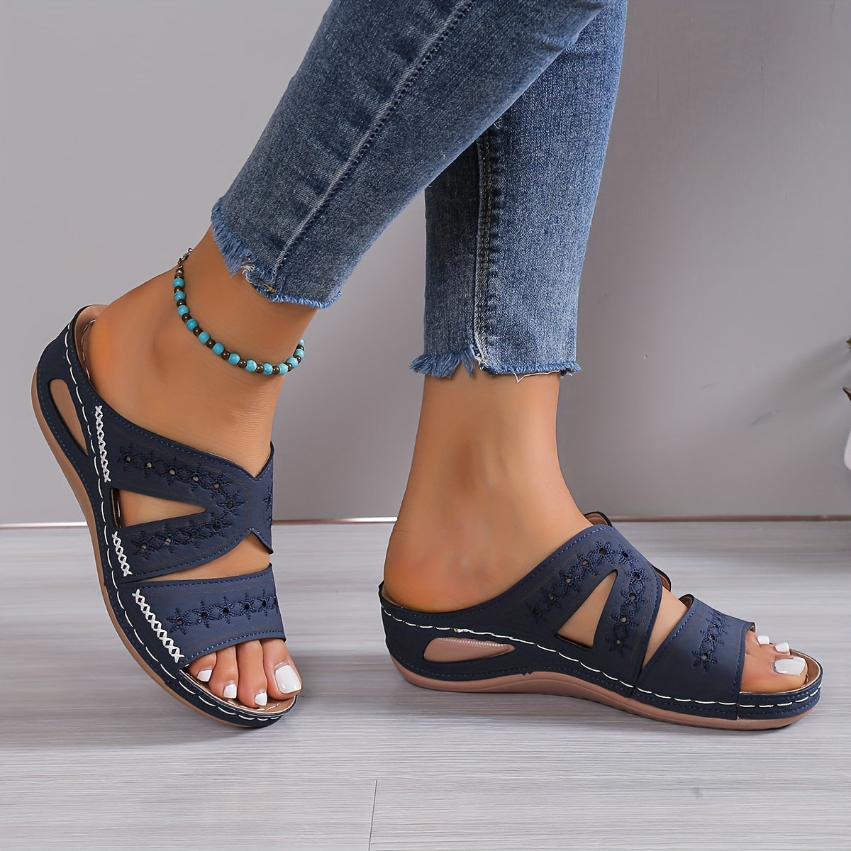 Sandalias ortopédicas para mujer con plantilla anatómica y suela ligera – MERALIA CONFORT