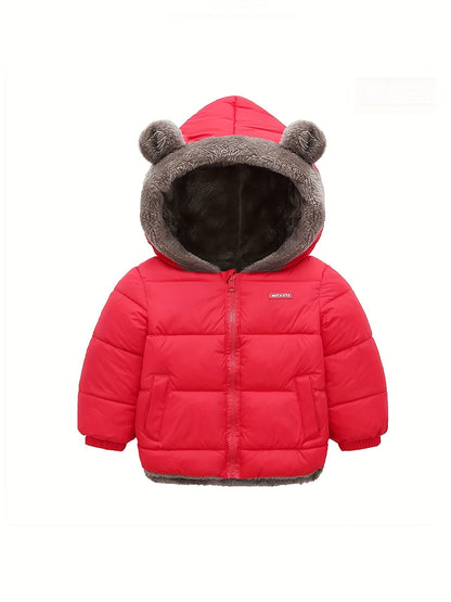 LOKI - Abrigo de invierno para niños con forro de piel sintética