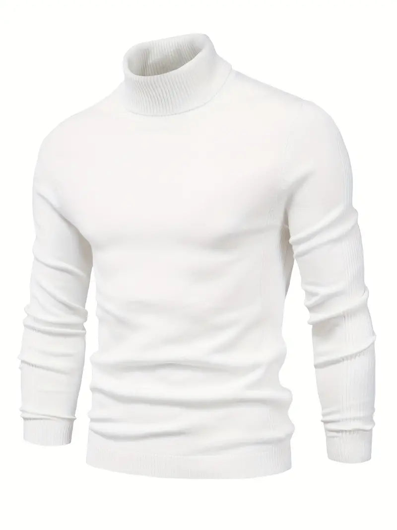 LUCA - Suéter de cuello alto con diseño ajustado para hombre