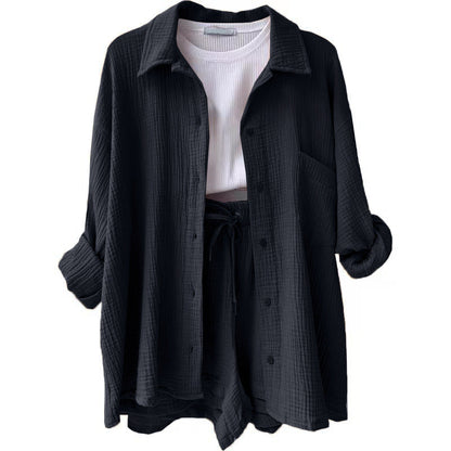 Conjunto casual de dos piezas para mujer con top y pantalón – FÉIA
