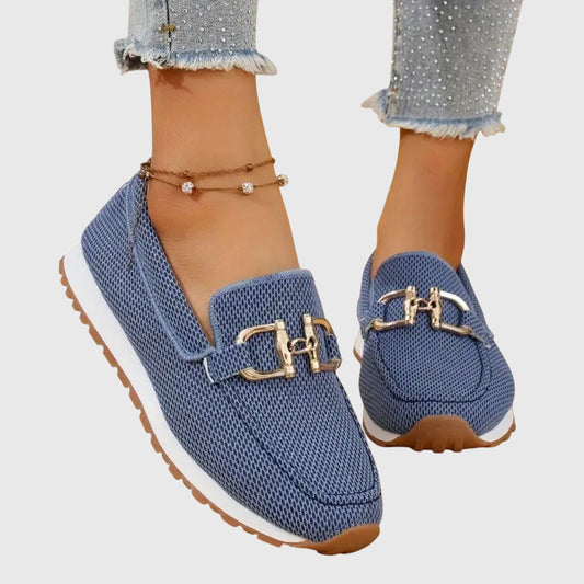 Elina – Mocasines ortopédicos de ante suave para mujer