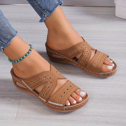Sandalias ortopédicas para mujer con plantilla anatómica y suela ligera – MERALIA CONFORT