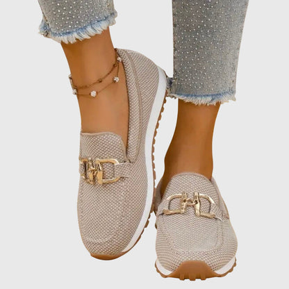 Elina – Mocasines ortopédicos de ante suave para mujer
