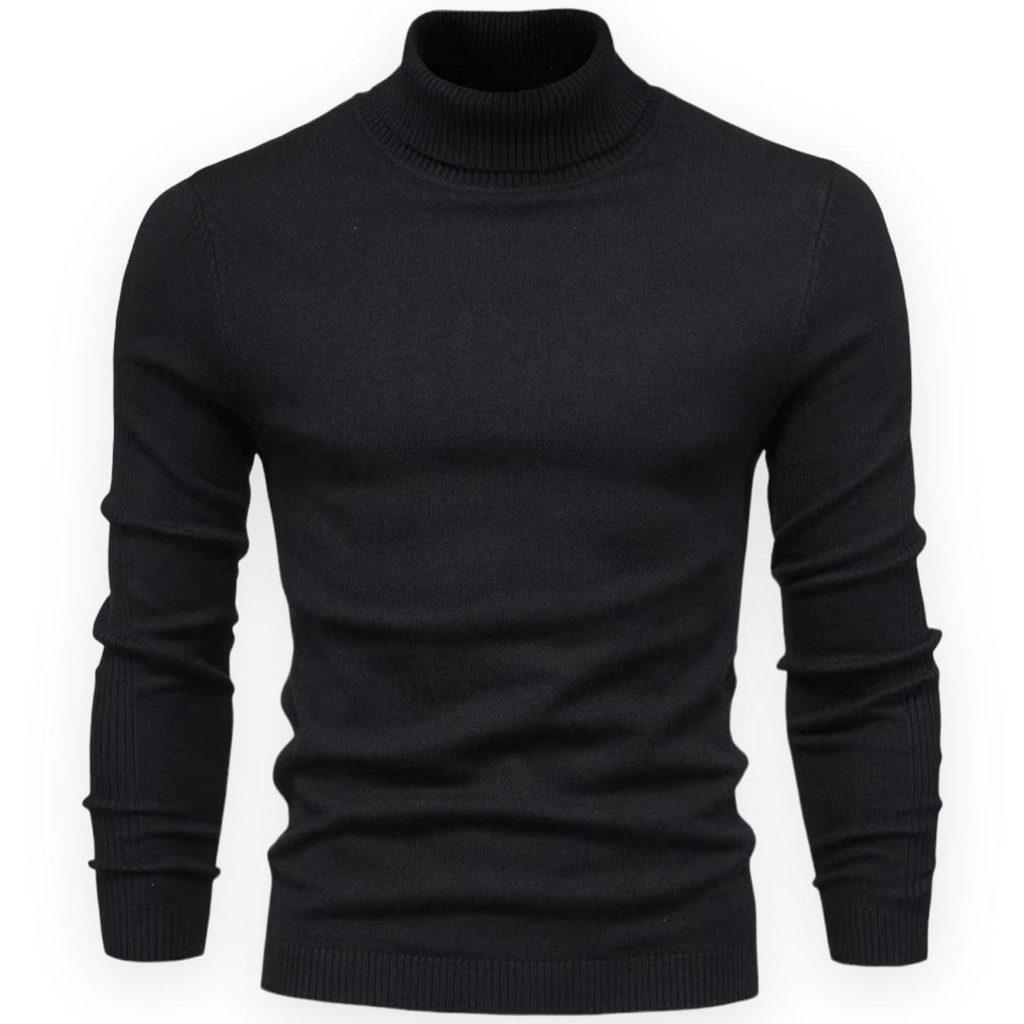 LARS - Jersey de cuello alto slim fit para hombre