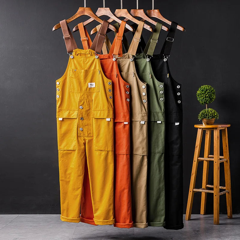 Peto cargo para hombre con pernera recta y estilo utilitario – AXEL