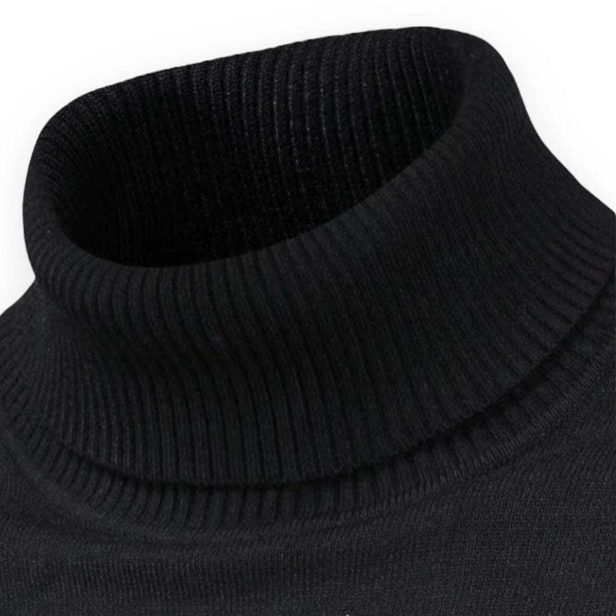 LARS - Jersey de cuello alto slim fit para hombre