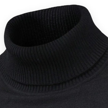 LARS - Jersey de cuello alto slim fit para hombre