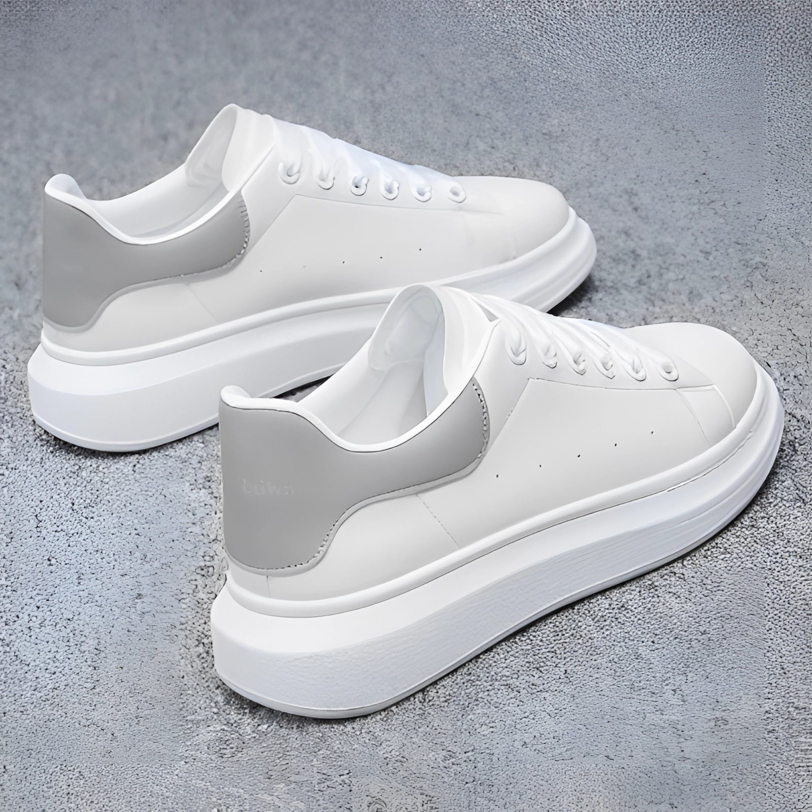 Jorge | Zapatillas Blancas con Suela de Plataforma para Hombre - Noa Lagos