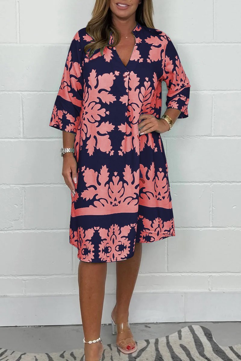 Vestido midi floral para primavera con corte vaporoso y estilo romántico – FLORIANA BLOOM