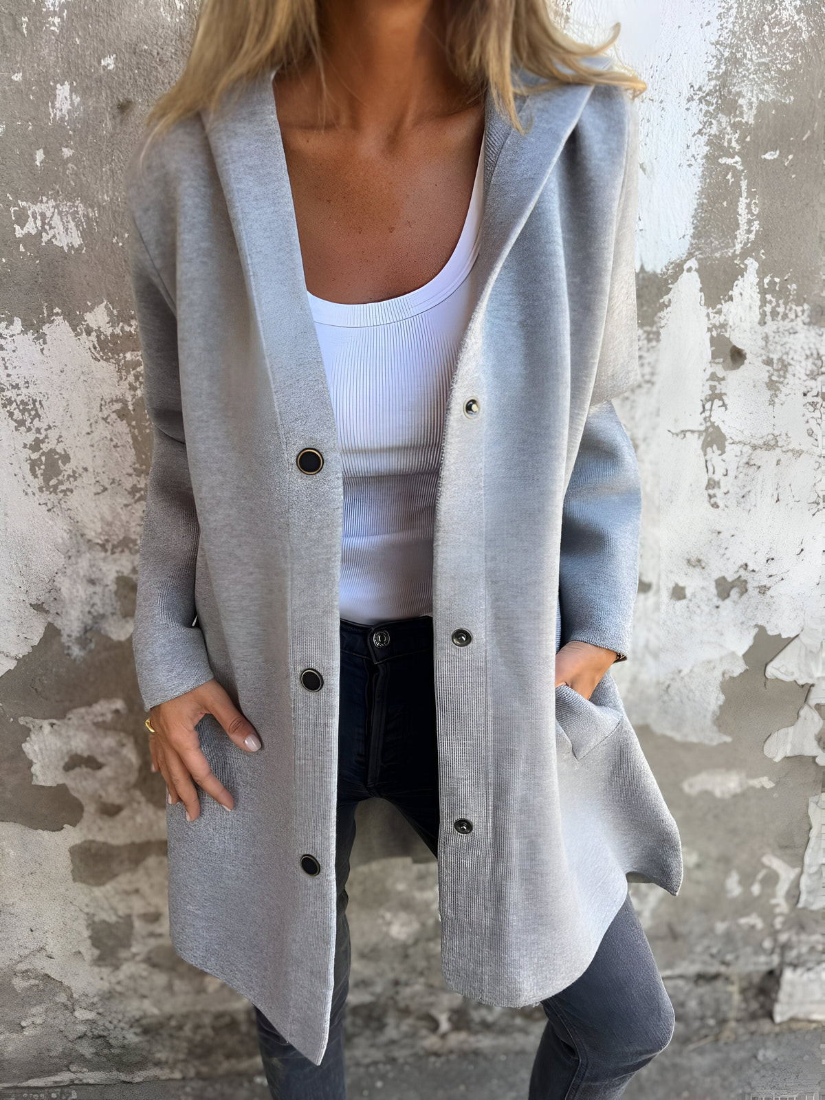 VALMA - Chaqueta casual con capucha para mujeres