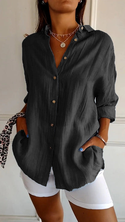 Carina – Camisa casual de botones para mujer
