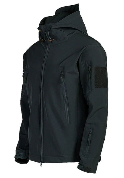 VALENTIN - Chaqueta táctica con capucha y bolsillos para hombre