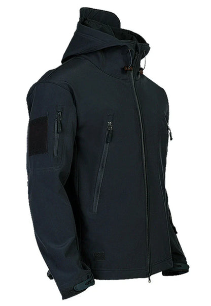 VALENTIN - Chaqueta táctica con capucha y bolsillos para hombre