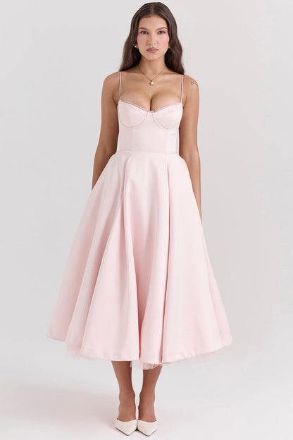 Vestido de Cocktail Elegante para Damas en Estilo Midi para Fiestas y Eventos Especiales – Agota