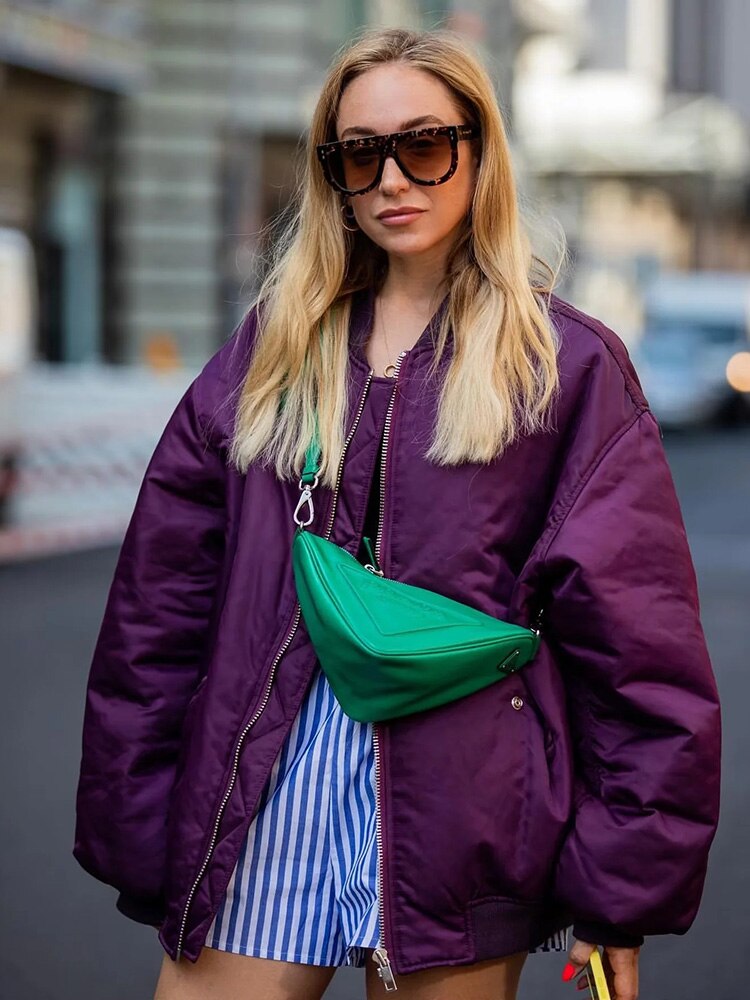 CORNELIA - Chaqueta bomber extragrande para mujeres