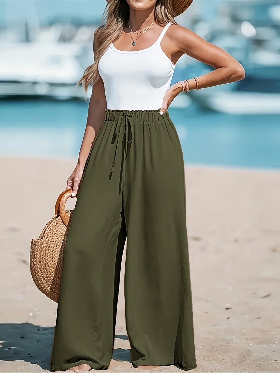Pantalón ligero estilo playa para mujer con corte fluido – MÁREA