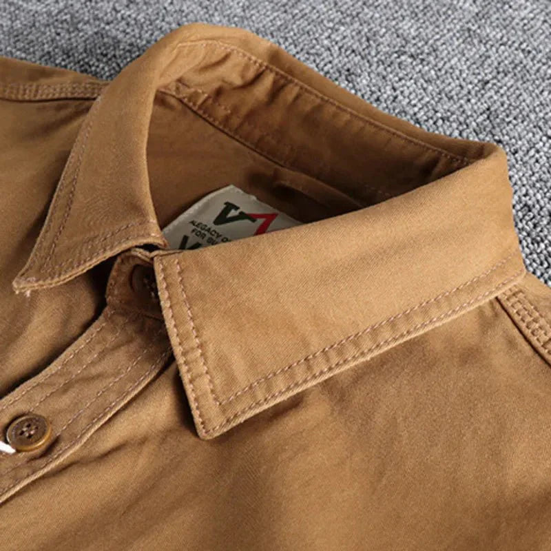 Camisa utility de manga larga para hombre, estilo casual y funcional – ROKAR
