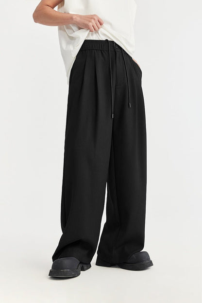 LUCAS – Pantalones anchos de lino para hombre con cintura ajustable