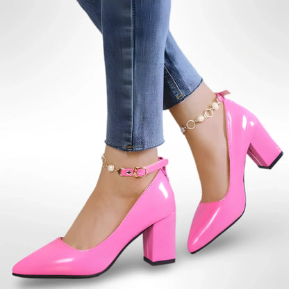 Zapatos de tacón grueso cómodos para mujer – BELMIRA