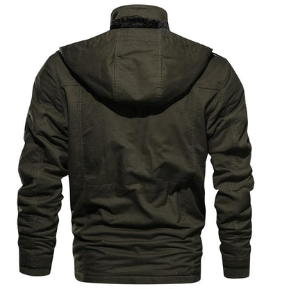 MARC - Chaqueta táctica para exteriores con múltiples bolsillos para hombre