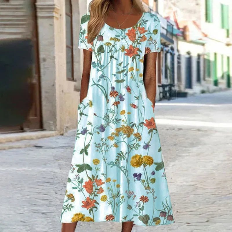 Sofia | Vestido de Verano Midi con Estampado Floral - Noa Lagos
