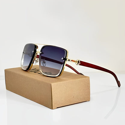 VALERIO – Gafas de sol estilo aviador con lentes degradados y protección UV400