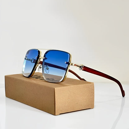 AURELIO – Gafas de sol tipo aviador con lentes degradados y protección UV400