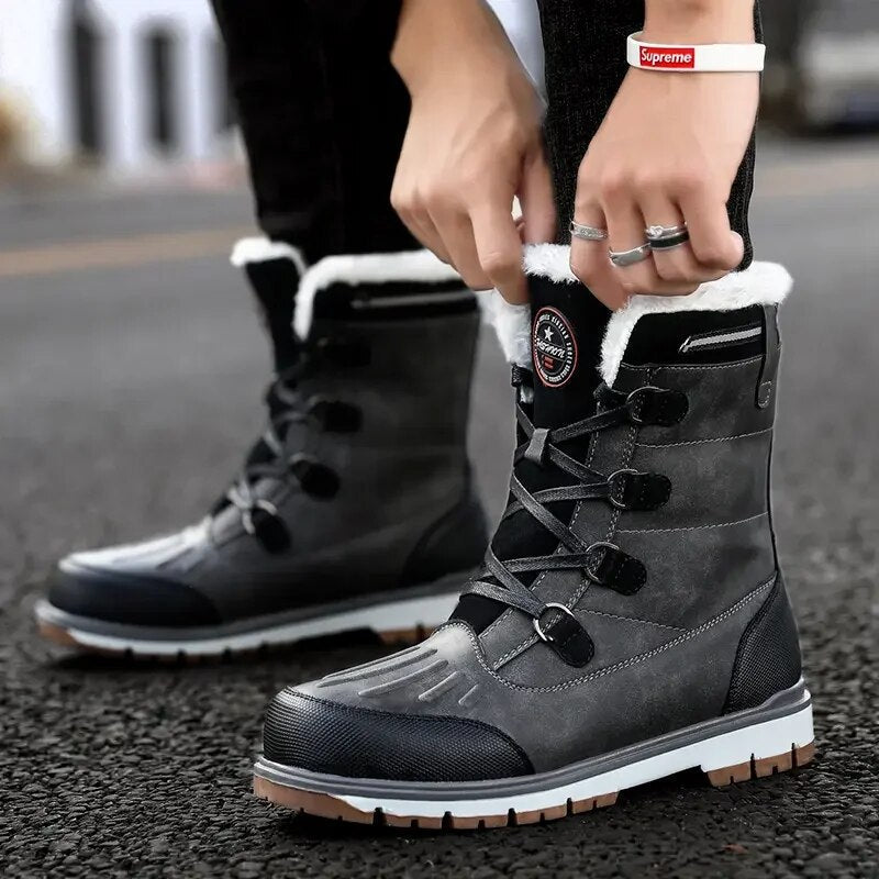 Botas de invierno para hombre con forro cálido y suela antideslizante – ALPENOR