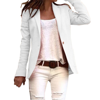 Blazer entallada de mujer con cierre de un botón – GARDE BLAZER